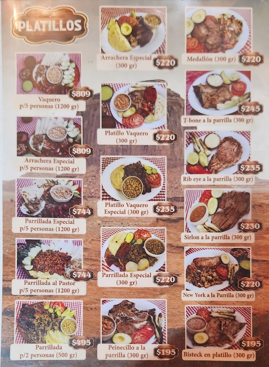 Campestre Vaqueros Grill Menu - Image 2