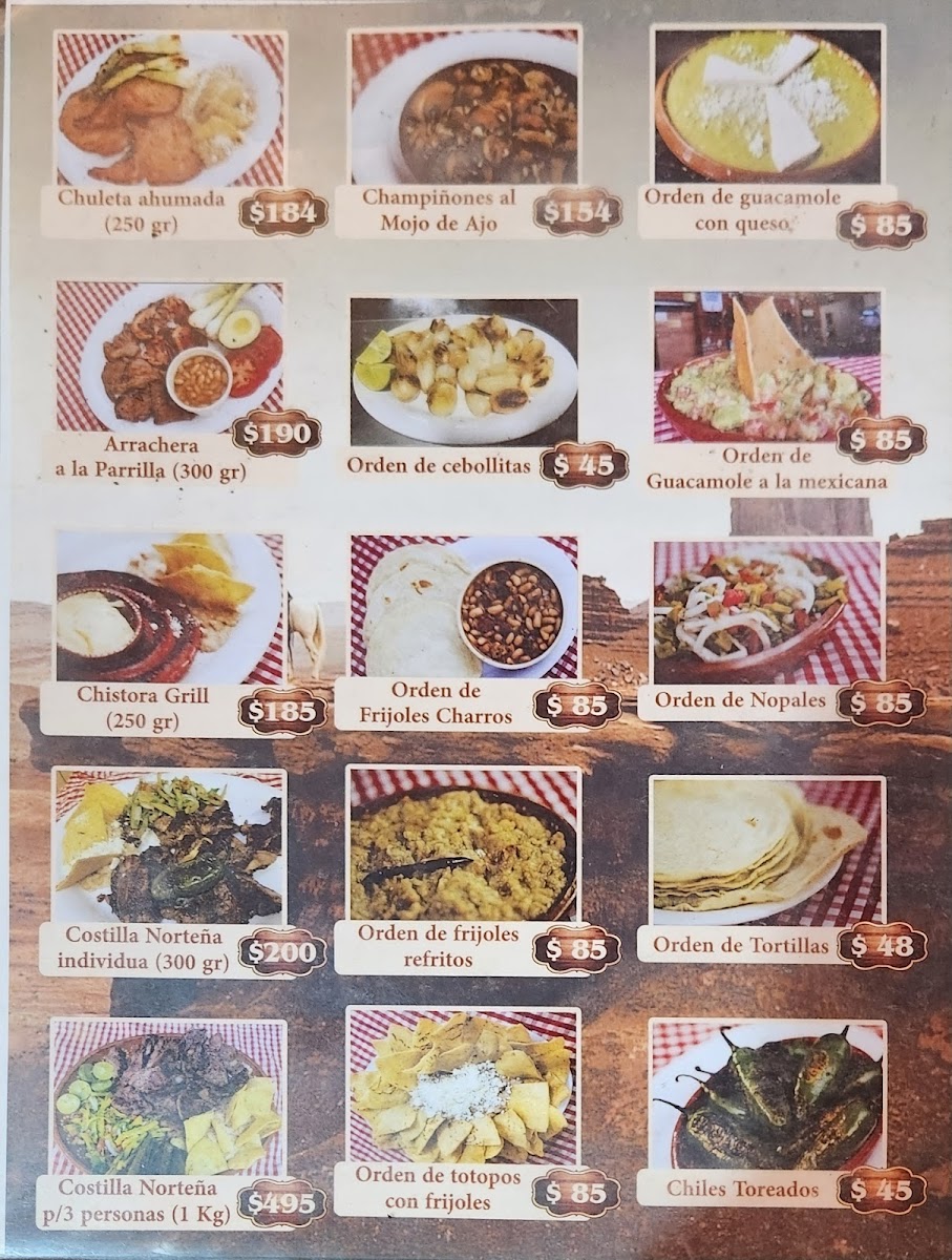 Campestre Vaqueros Grill Menu - Image 3