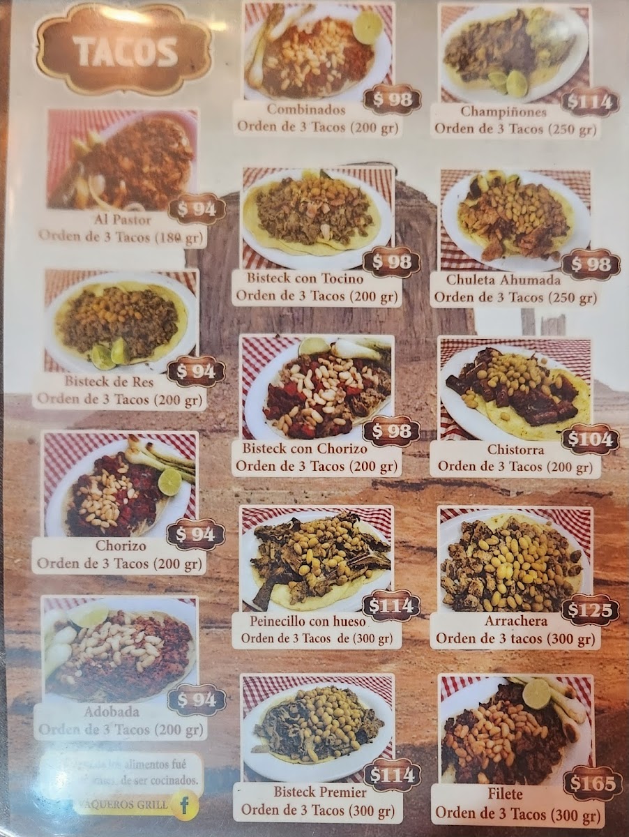 Campestre Vaqueros Grill Menu - Image 4