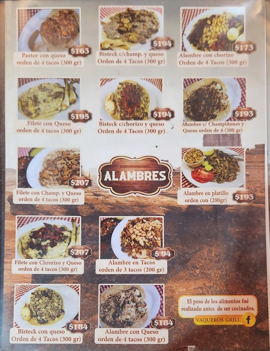 Campestre Vaqueros Grill Menu - Image 5